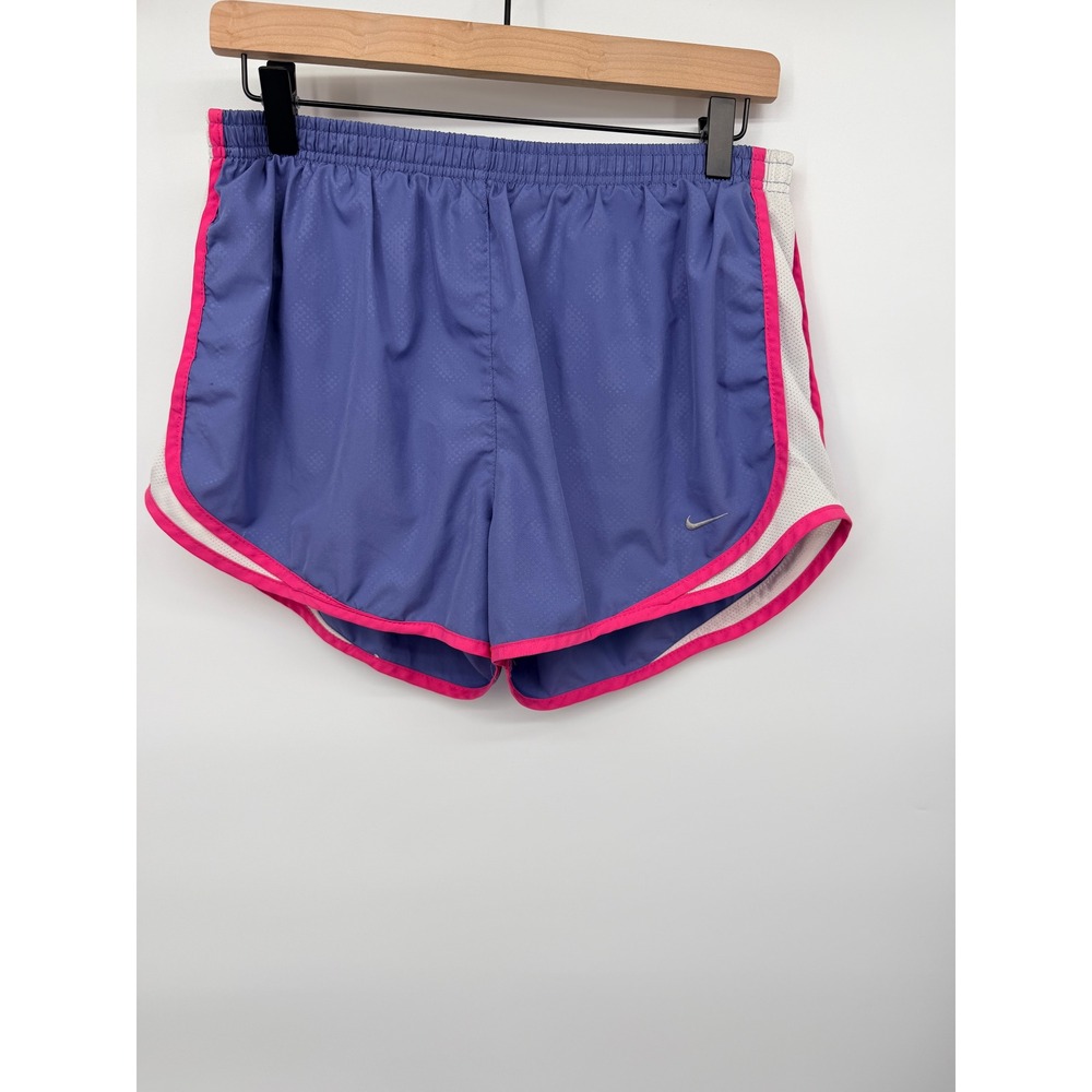 Nike Running Shorts Womens Large Purple Pink Good Tempo Mesh Trim Athletic
